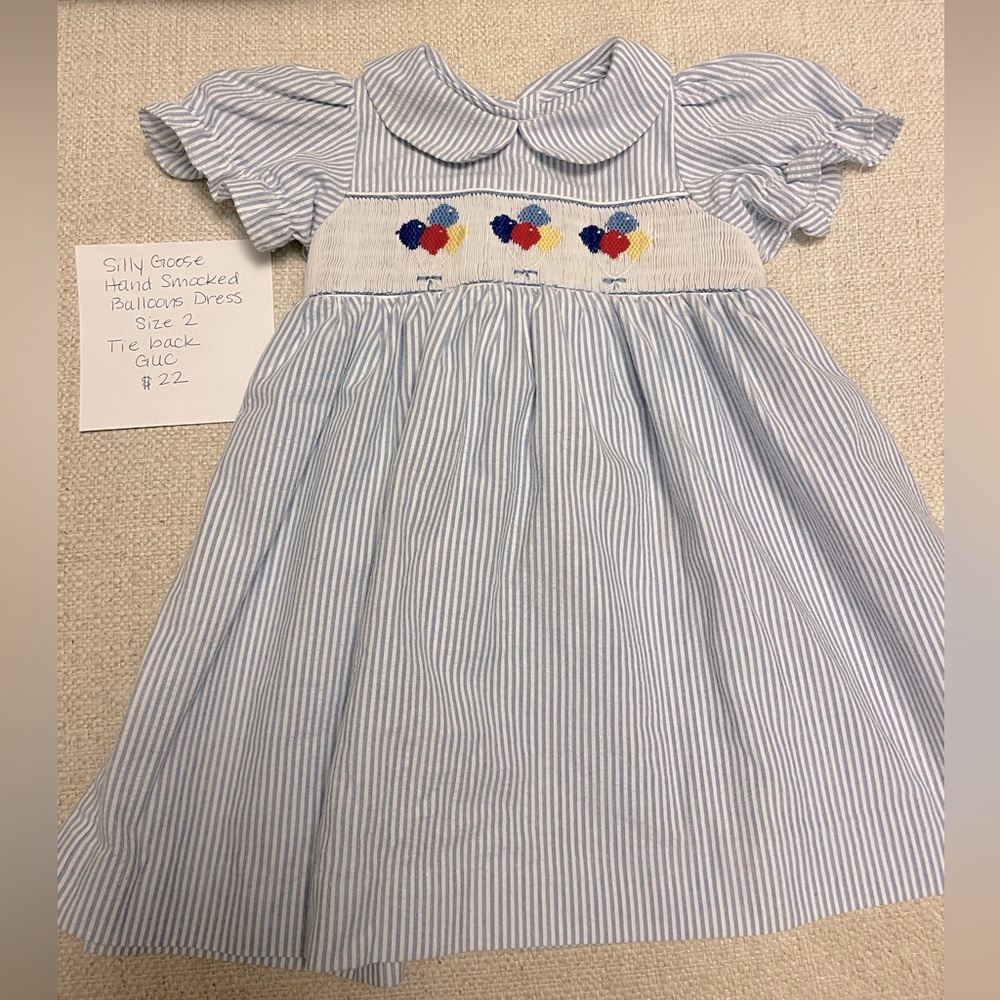 Hand Smocked Balloon Dress